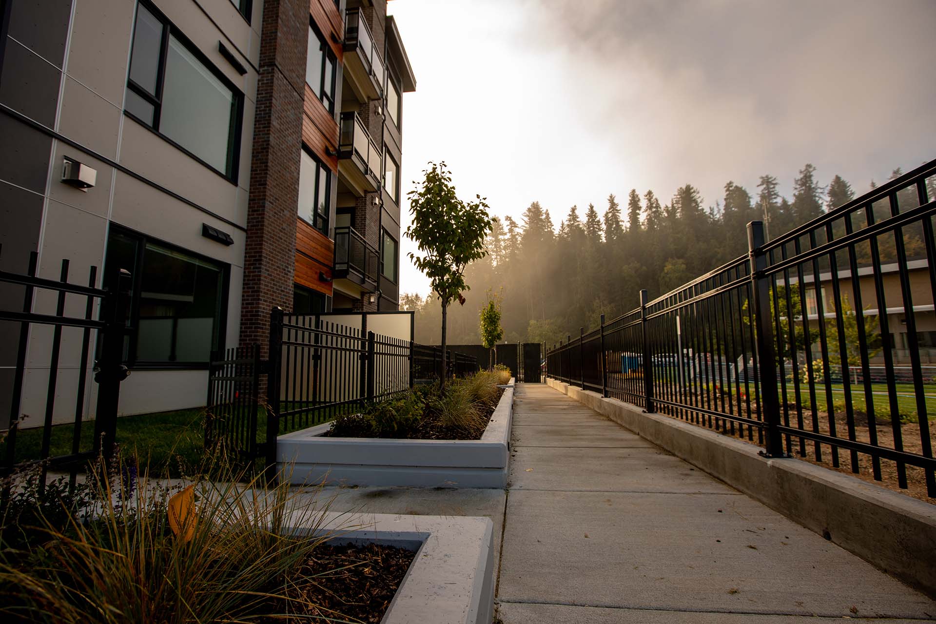 Walkway for the Park House project