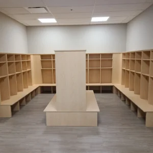 YMCA Daycare building clothes storage