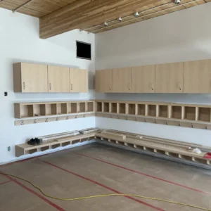 Grassy Plains Daycare interior student storage