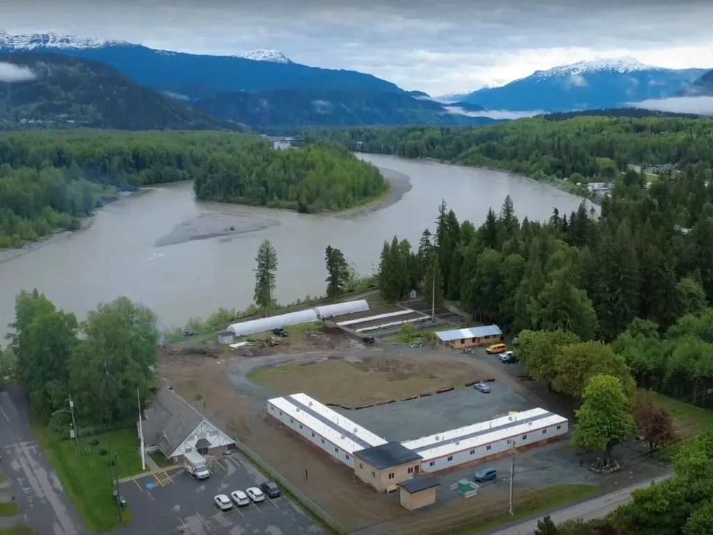 Kitselas Kulspai Learning Facility aerial view