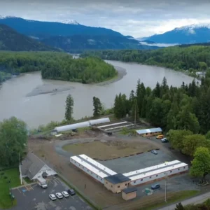 Kitselas Kulspai Learning Facility aerial view