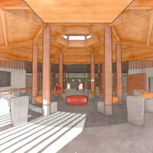 Nadleh Whut'en Ice Arena rendering