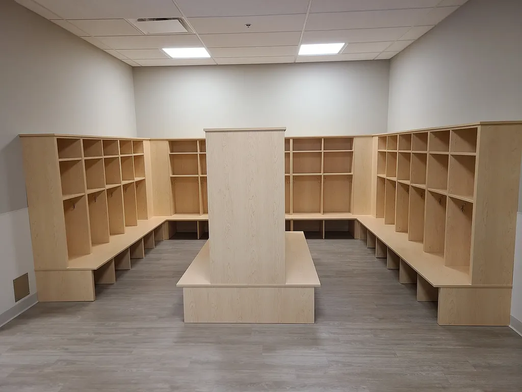 YMCA Daycare building clothes storage