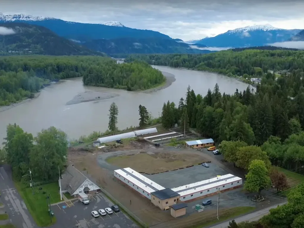 Kitselas Kulspai Learning Facility aerial view