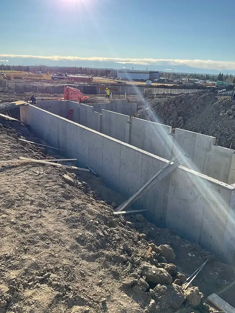 Northern Scale commercial building concrete foundation