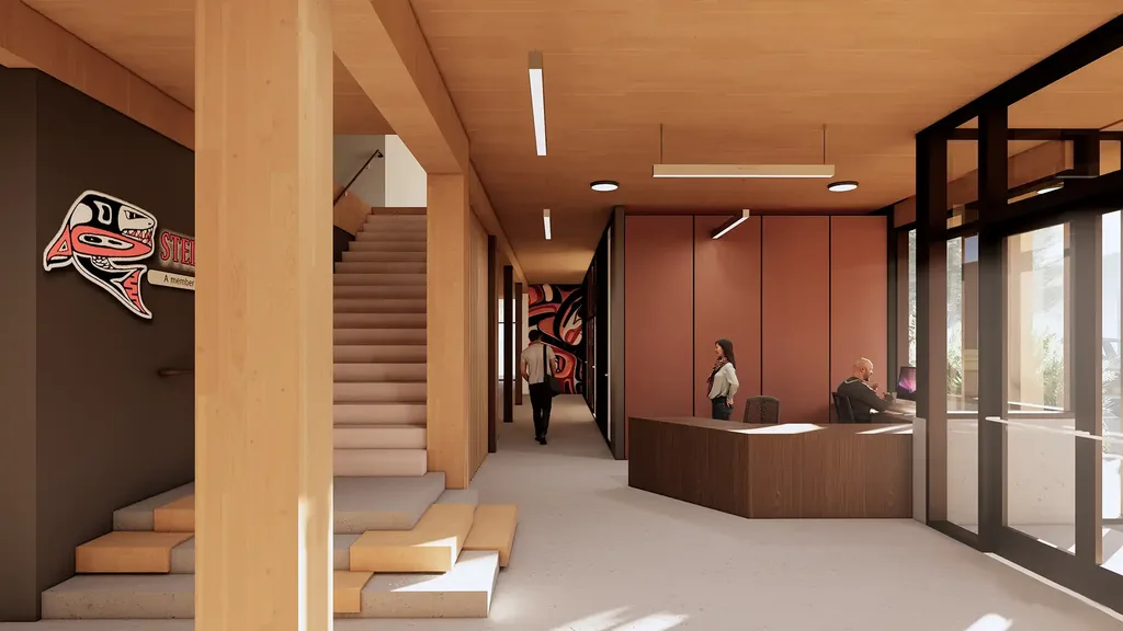 Stellat'en administration building interior