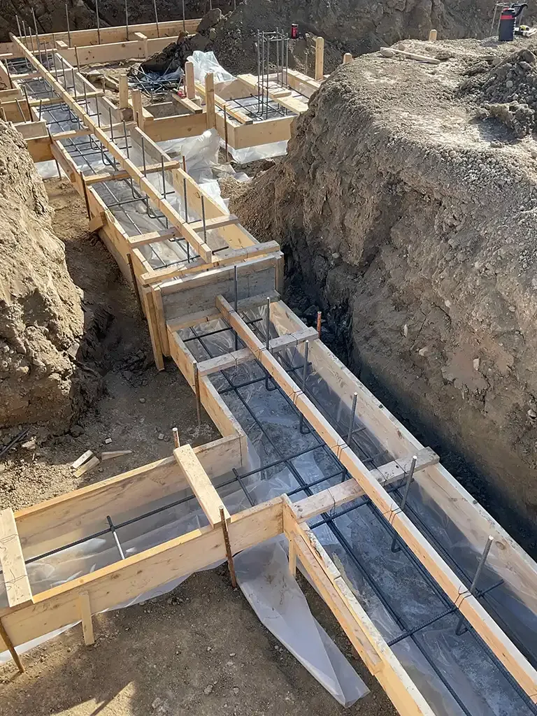 Northern Scale commercial building foundation forms